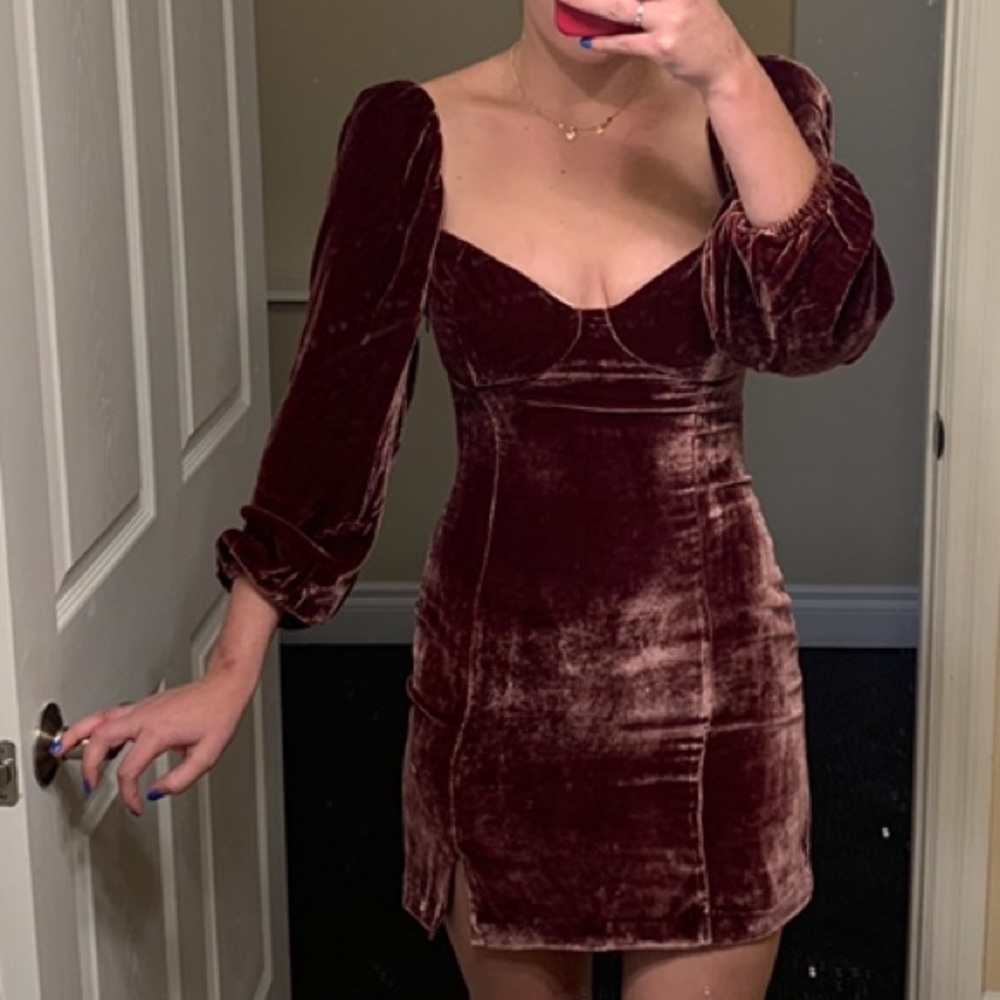 Aritzia Velvet Dress